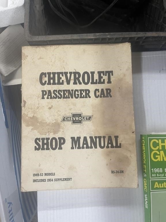 Chevrolet Passenger Car Shop Manual49-53 models