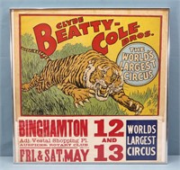 Clyde Beatty Cole Circus Poster