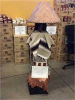 Spirit of the Buffalo Indian Lamp on Base -