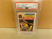 1985 OPC Mario Lemieux Graded Rookie Scoring Ldrs