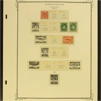 Newfoundland Stamps Mint Hinged collection on Scot