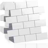 Thick PVC Peel and Stick Tile Sheets, 10CT