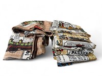 Rail Road Curtain and Blanket set