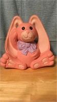 10 x 10 plaster pink bunny rabbit