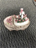 Nuova Capodimonte porcelain flower set