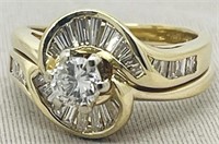 14KT YELLOW GOLD 1.15CTS DIAMOND RING FEATURES