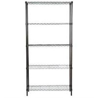 HONEY CAN DO 5 TIER STEEL SHELVING UNIT 36 X 14 X