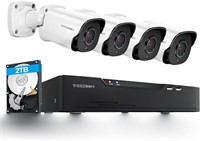 NEW! $780 VEEZOOM 8CH 5MP PoE Home Security