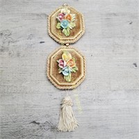 Porcelain Applied Flower Miniatures