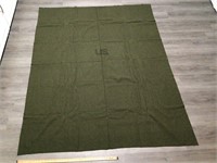 VINTAGE U.S. ARMY BLANKET = NICE