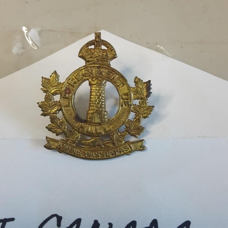 WWII regiment of Hull badge