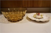 Egg Plate & Glass Bowls