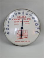 Grabill Cabinet Co. round wall thermometer