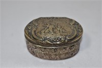 A Sterling Silver Repousse Snuff Box