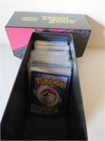 LARGE LOT POKEMON CARDS WITH BOX OVER 160