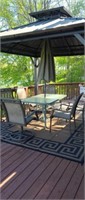 8 piece outdoor patio set- table, 6 chairs,