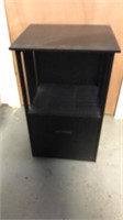 Black stand with drawer