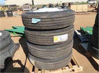 4 - New Super Cargo SC05 11R22.5 Trailer Tires #