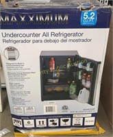 Maxximum Undercounter All Refrigerator $399 Retail