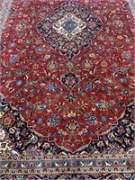 Beautiful Persian Kashan Wool Rug