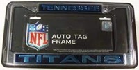 NFL Tennessee Titans Laser Cut Chrome License Plat