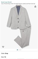 Slim Fit Solid Texture Jacket and Pant Suit Set