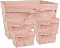 DII Z01915 CHICKEN WIRE BASKETS, PINK