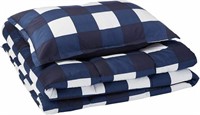 COMFORTER SET TWIN/TWIN XL, NAVY OVERSIZED