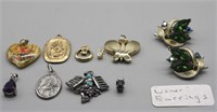 LISNER EARRINGS & ASST. PENDANTS