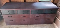 Wooden Top Metal File Chest