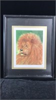 Ltd. Ed. Print of Lion by R.E. Schieder