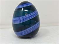 Painted Glass Egg