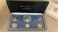 1974 Republic of Panama proof set US mint six coin