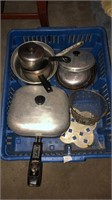 Lot of assorted vintage cookware
