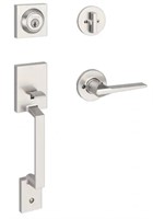 $98.00 Amador Satin Nickel Entry Door Handleset