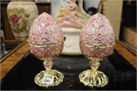 2pc Chinese Export Musical Eggs