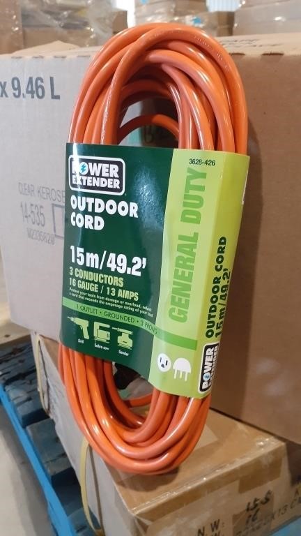 Box Of 49' Outdoor Extension Cords