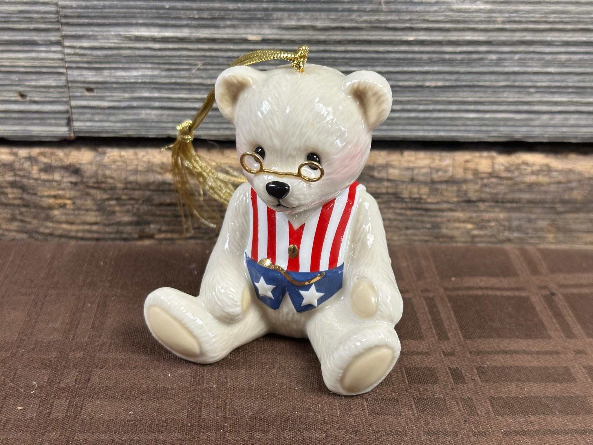 Lenox 100th Year Anniversary Teddy Bear Ornament