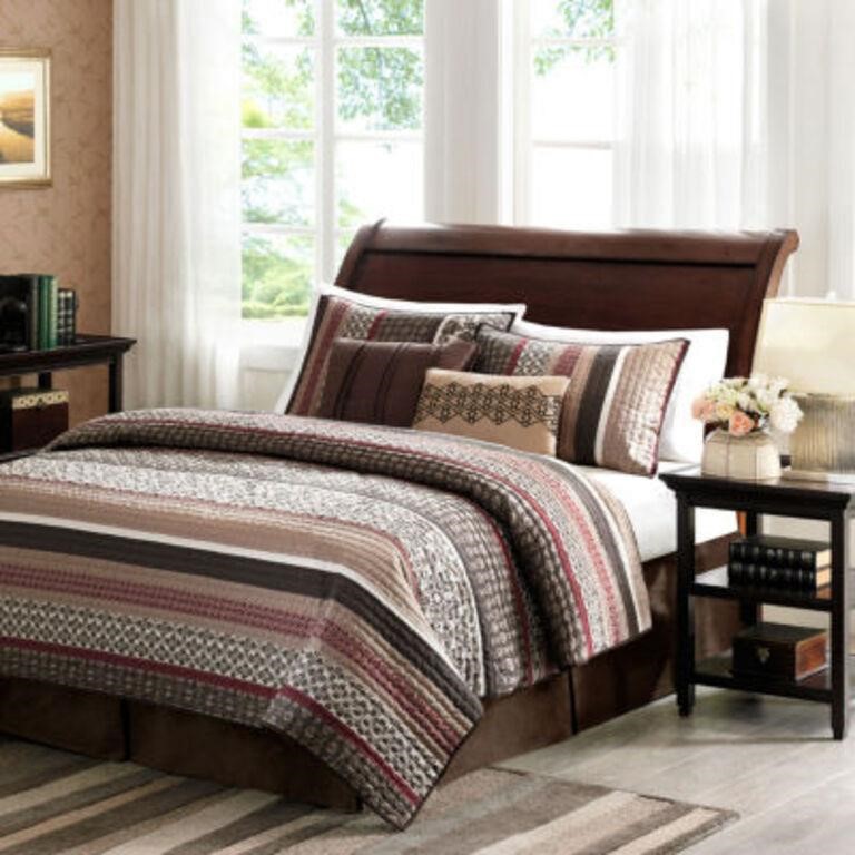 Madison Park Dartmouth 5-Pc Quilt Set- Full/Queen