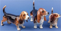 Ceramic Hounds Set of 3