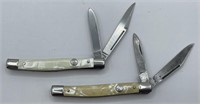 (V) Imperial Folding 2 Blade Pocket Knives