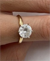 Stamped 14K 1.5C Engagement Ring