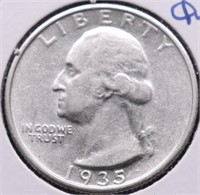 1935 S WASHINGTON QUARTER AU