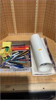 Pens, pencils, and posters