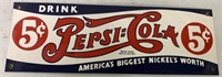reproduction Pepsi-Cola porcelain sign