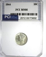 1944 Dime PCI MS66