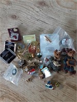 Vintage unchecked Pins and broaches.  Some