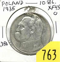 1935 Poland 10 zlotych