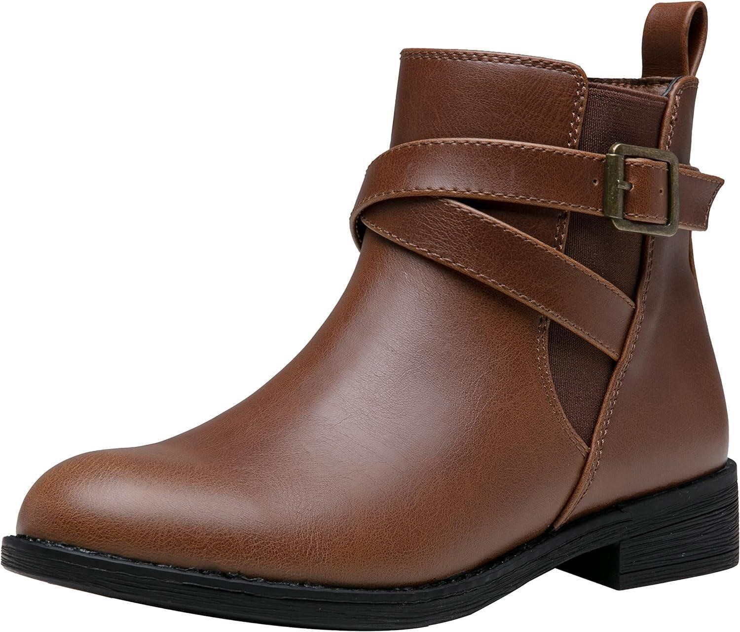Jeossy Women's 9008 Ankle Boots 8.5 - Brown