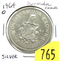 1964 Bermuda crown, silver